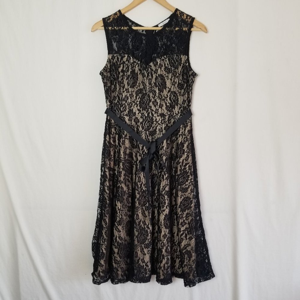 NWOT Soprano lace midi sleeveless classic dress women's size Large (52)